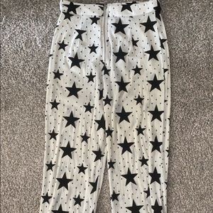 Sheer Star Print Pants
